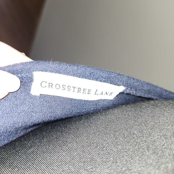 Navy Blue Button-Detail Poncho - Picture 4 of 5